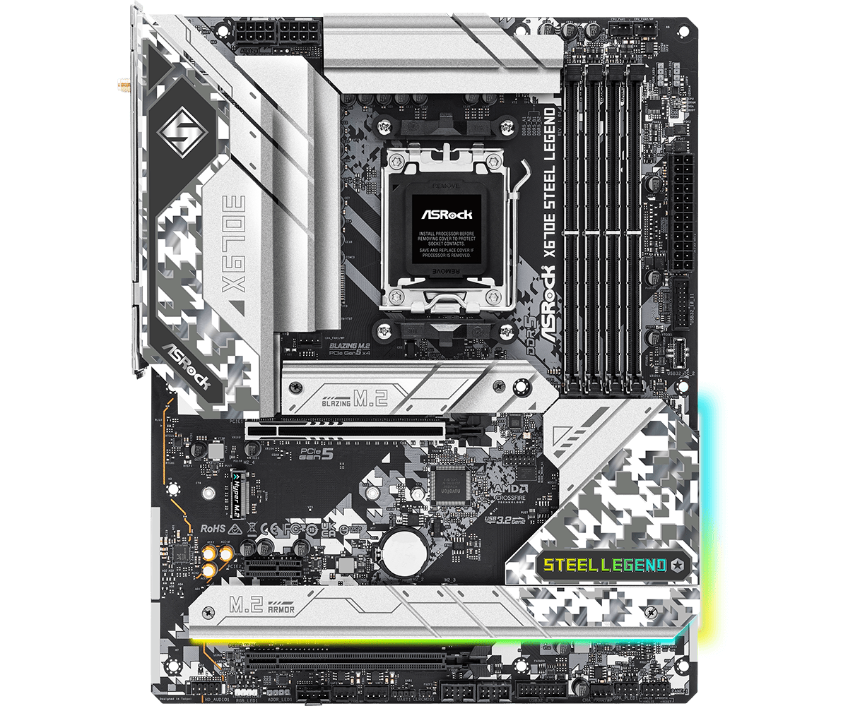 ASRock X670E STEEL LEGEND X670 - X870E Atx Motherboard のレビューと価格