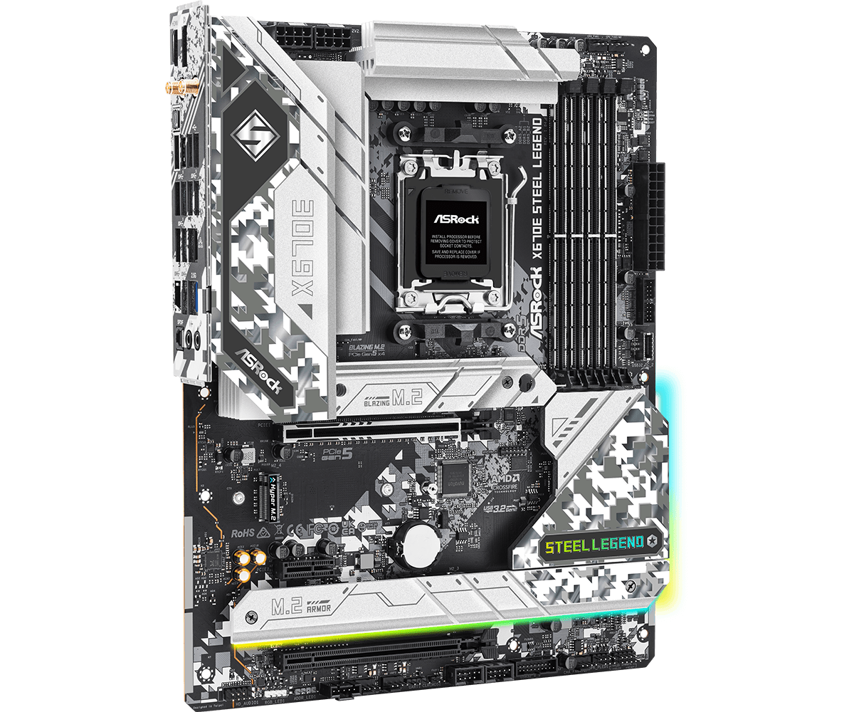 ASRock X670E STEEL LEGEND X670 - X870E Atx Motherboard のレビューと価格